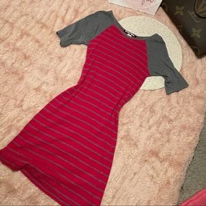 T-shirt bodycon Stripped Mini Dress